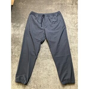Fresh Clean Threads Performance Jogger Pants Mens XL Blue Mid Rise Drawstring‎